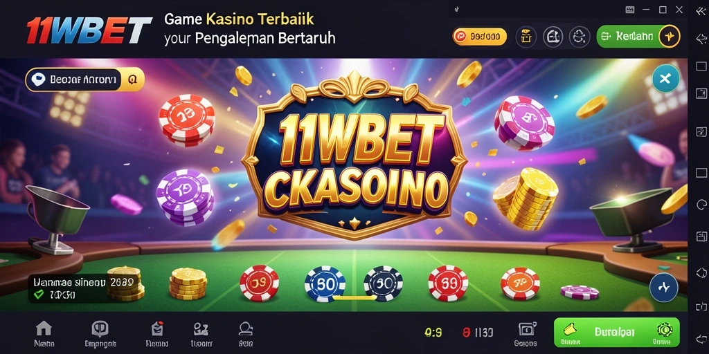 Tampilan visual menarik dari gameplay Kasino di 11WBET.