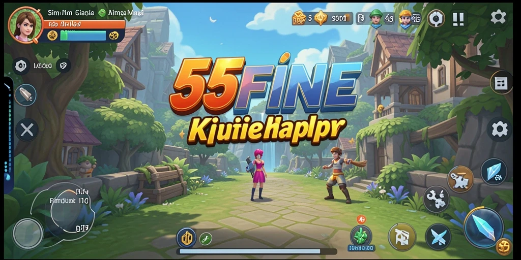 Tampilan gameplay 55FIVE yang memikat dan interaktif.