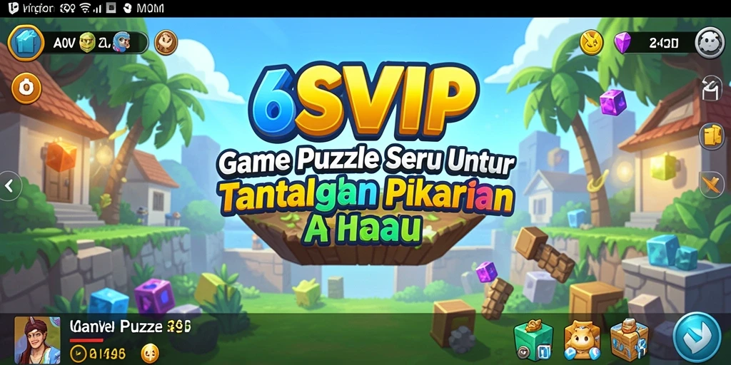 Screenshot gameplay 6SVIP menampilkan tantangan puzzle menarik.