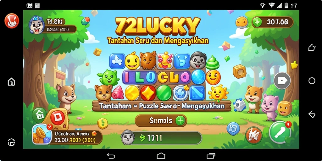 Tampilan gameplay Puzzle 72LUCKY yang menarik dan penuh tantangan.