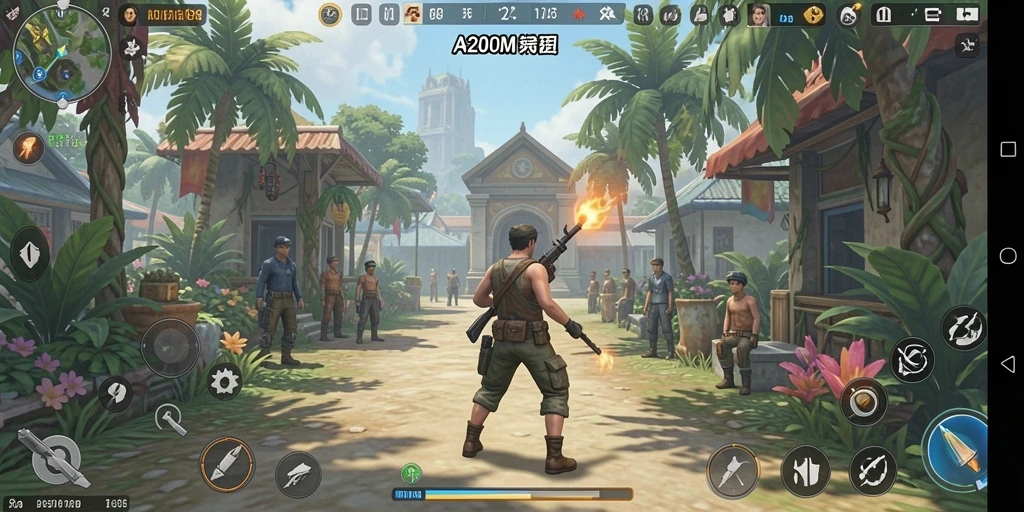 Tampilan gameplay A200M yang menakjubkan dan interaktif.
