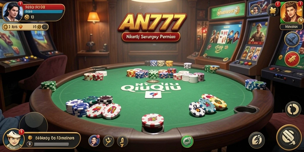 Screenshot AN777 menampilkan gameplay QiuQiu yang seru dan menarik.