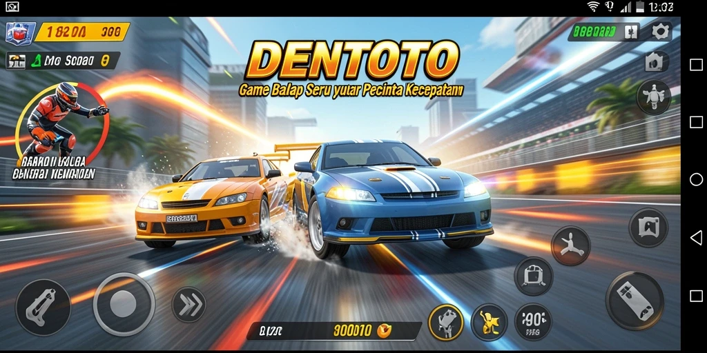 Gameplay DENTOTO yang mendebarkan dan visual menarik.
