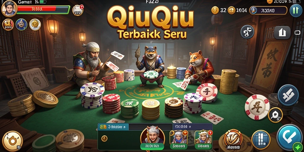 Tampilan gameplay seru QiuQiu di F32.