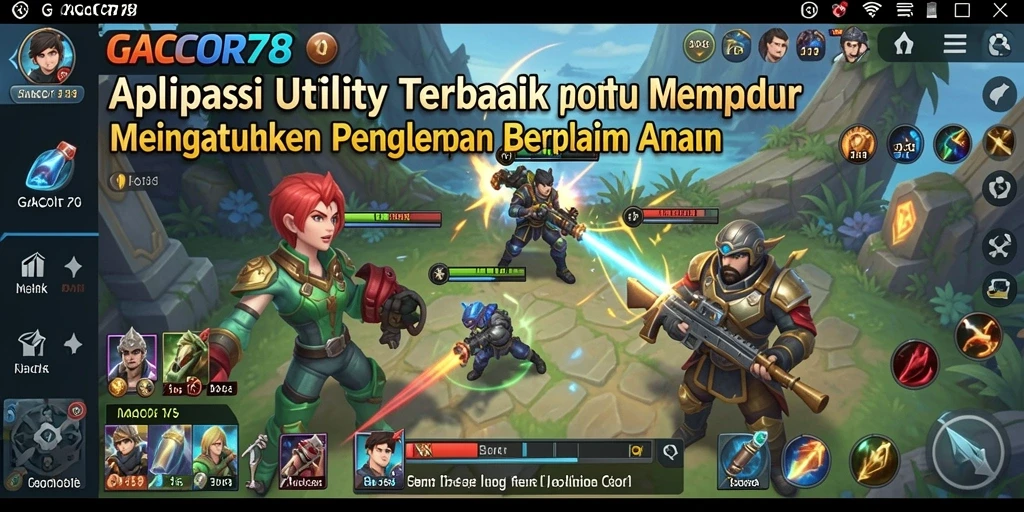 Tampilan utama GACOR78 dengan fitur utilitas yang menarik.
