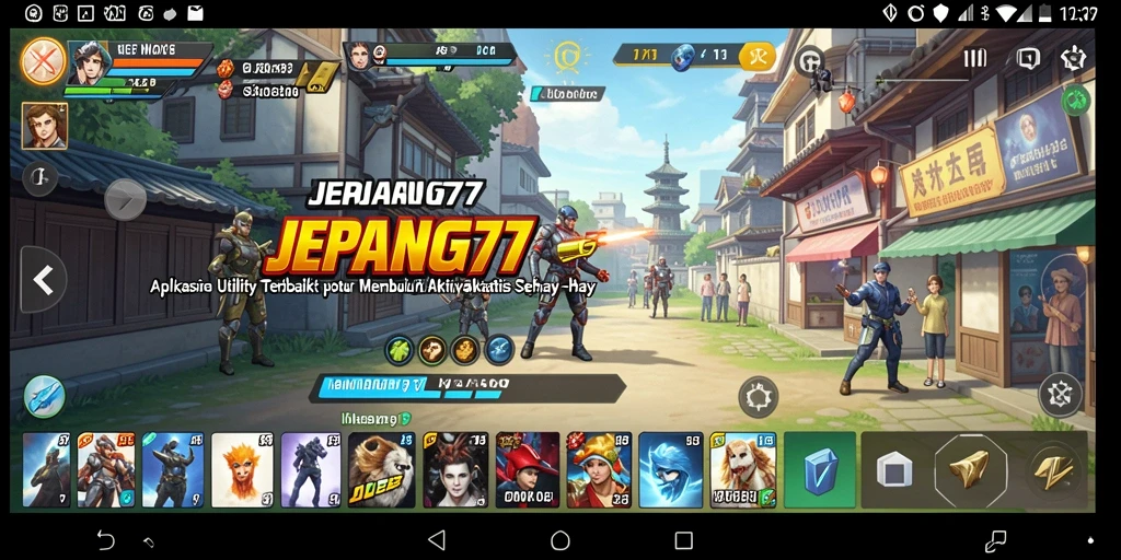 Screenshot utama JEPANG77 menampilkan antarmuka aplikasi Utility yang mudah digunakan.