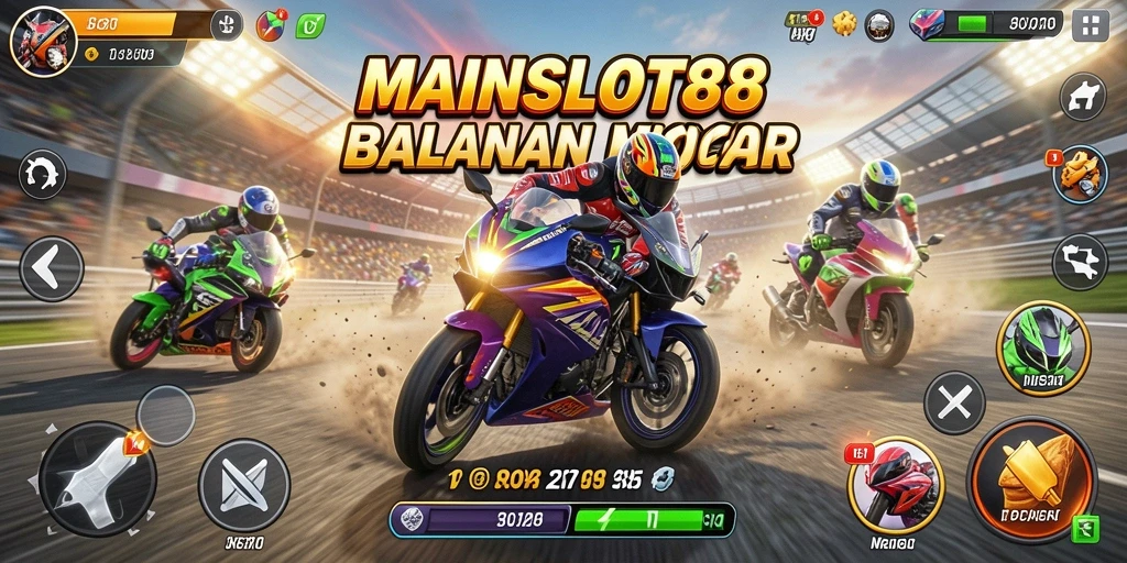Gameplay MAINSLOT88 yang seru dengan berbagai motor balap.