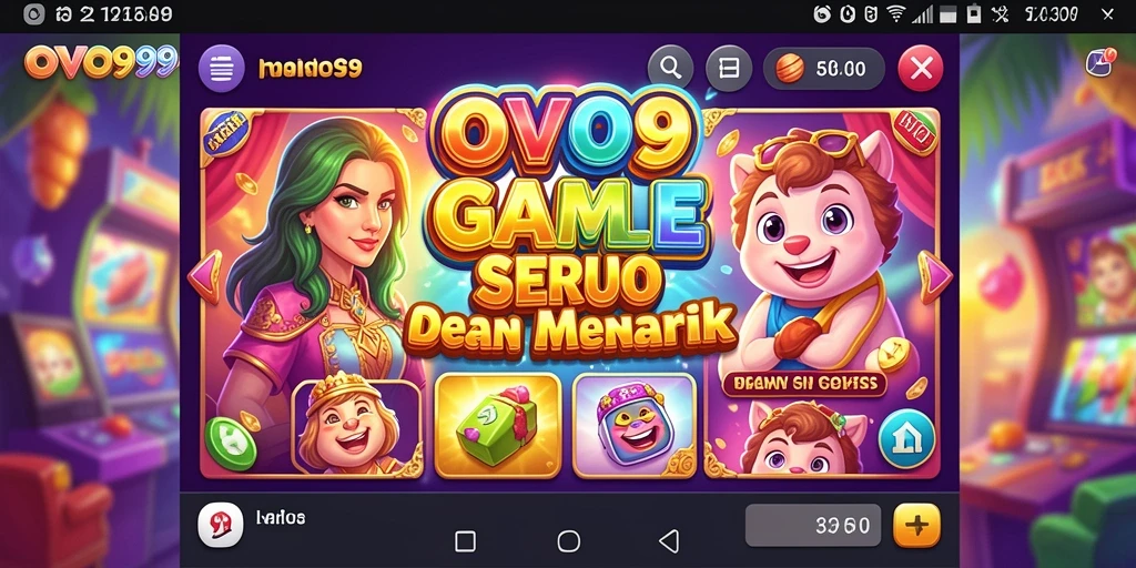 Tampilan menarik gameplay OVO99 dengan berbagai slot yang memukau.
