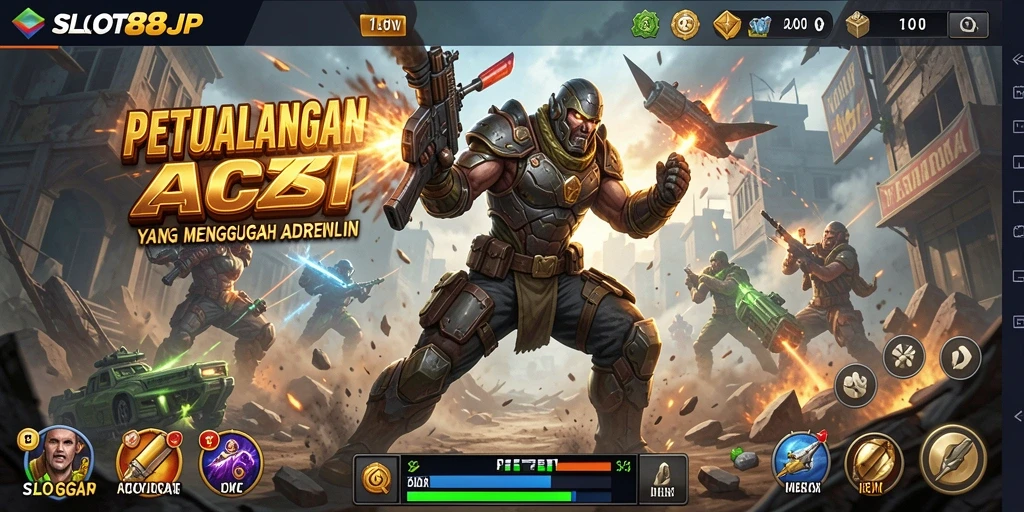 Tampilan aksi menegangkan dalam SLOT88JP dengan grafis yang menakjubkan.