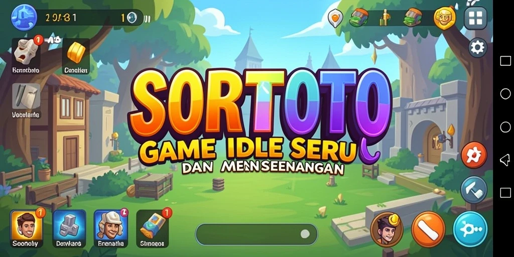 Tampilan utama gameplay SORTOTO yang menarik dan interaktif.