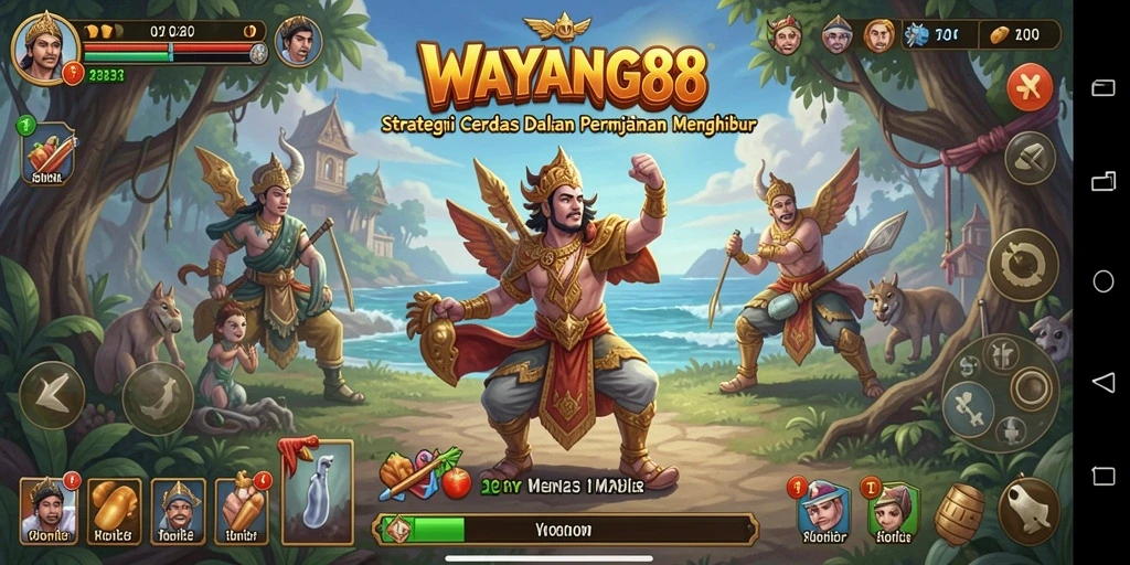 Tangkapan layar gameplay WAYANG88 yang menunjukkan taktik dan strategi menarik.