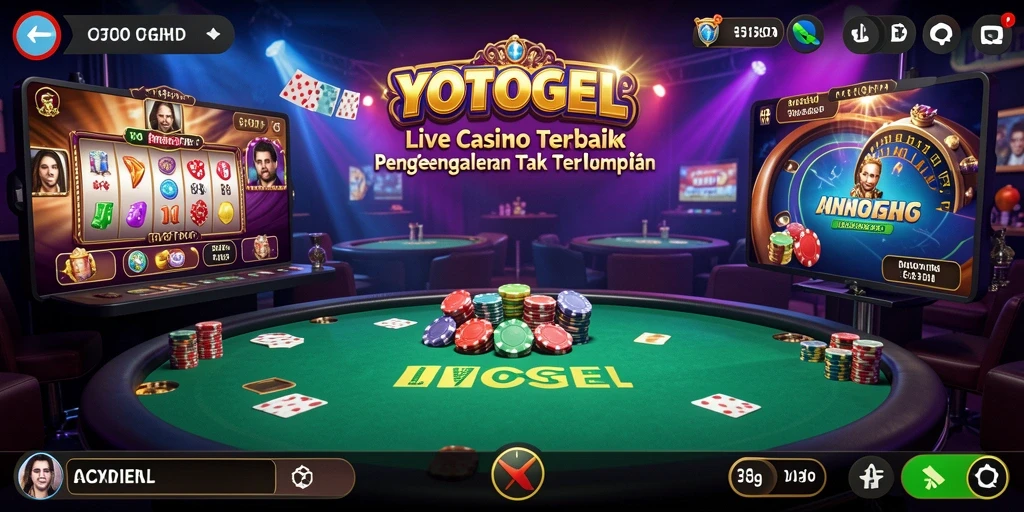 Tampilan menawan dari permainan Live Casino YOTOGEL dengan dealer profesional.